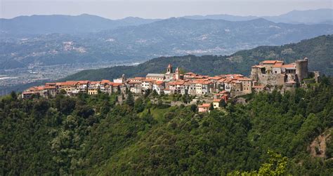 The italian village of Fosdinovo, Massa